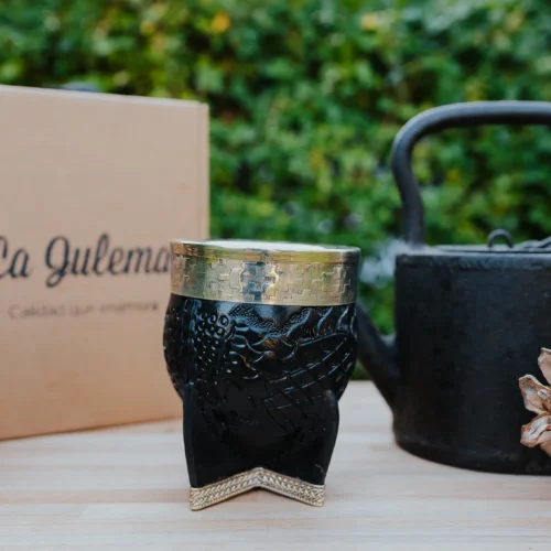 Mate de calabaza imperial repujado