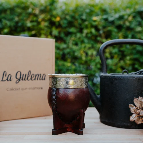 Mate de calabaza imperial borgoña