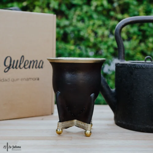 Mate de calabaza camionero con bolitas